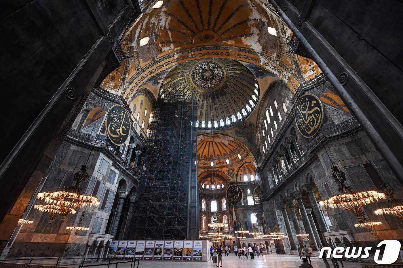 터키 이스탄불 소재 세계문화유산 성소피아 성당 내부 ⓒ AFP=뉴스1