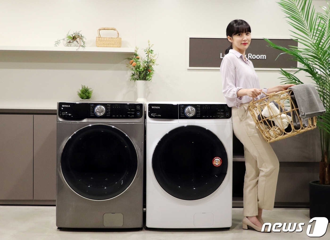 위니아딤채가 에너지효율 1등급 23㎏ 대용량 위니아 드럼세탁기를 출시했다(위니아딤채 제공)2020.07.02/뉴스1 ⓒ 뉴스1