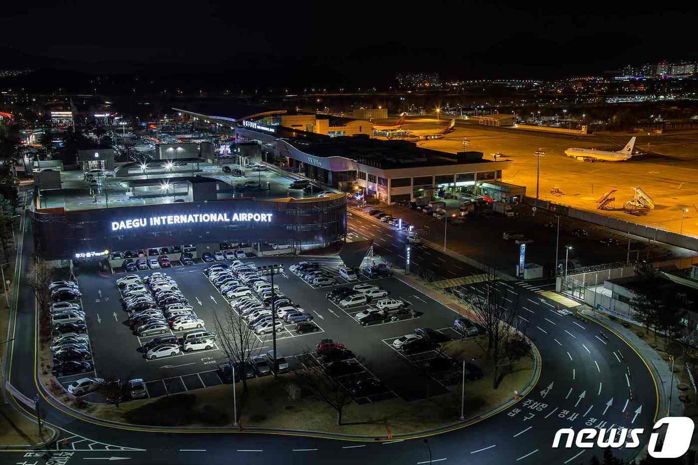 대구공항 야경.(대구시 제공)ⓒ 뉴스1