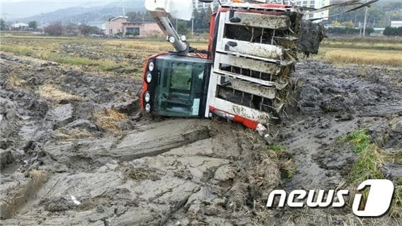 콤바인 농기계 사고현장(뉴스1/DB)ⓒ News1