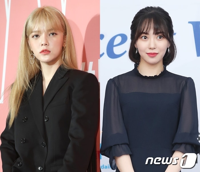 AOA 지민(왼쪽), 권민아 ⓒ 뉴스1 DB