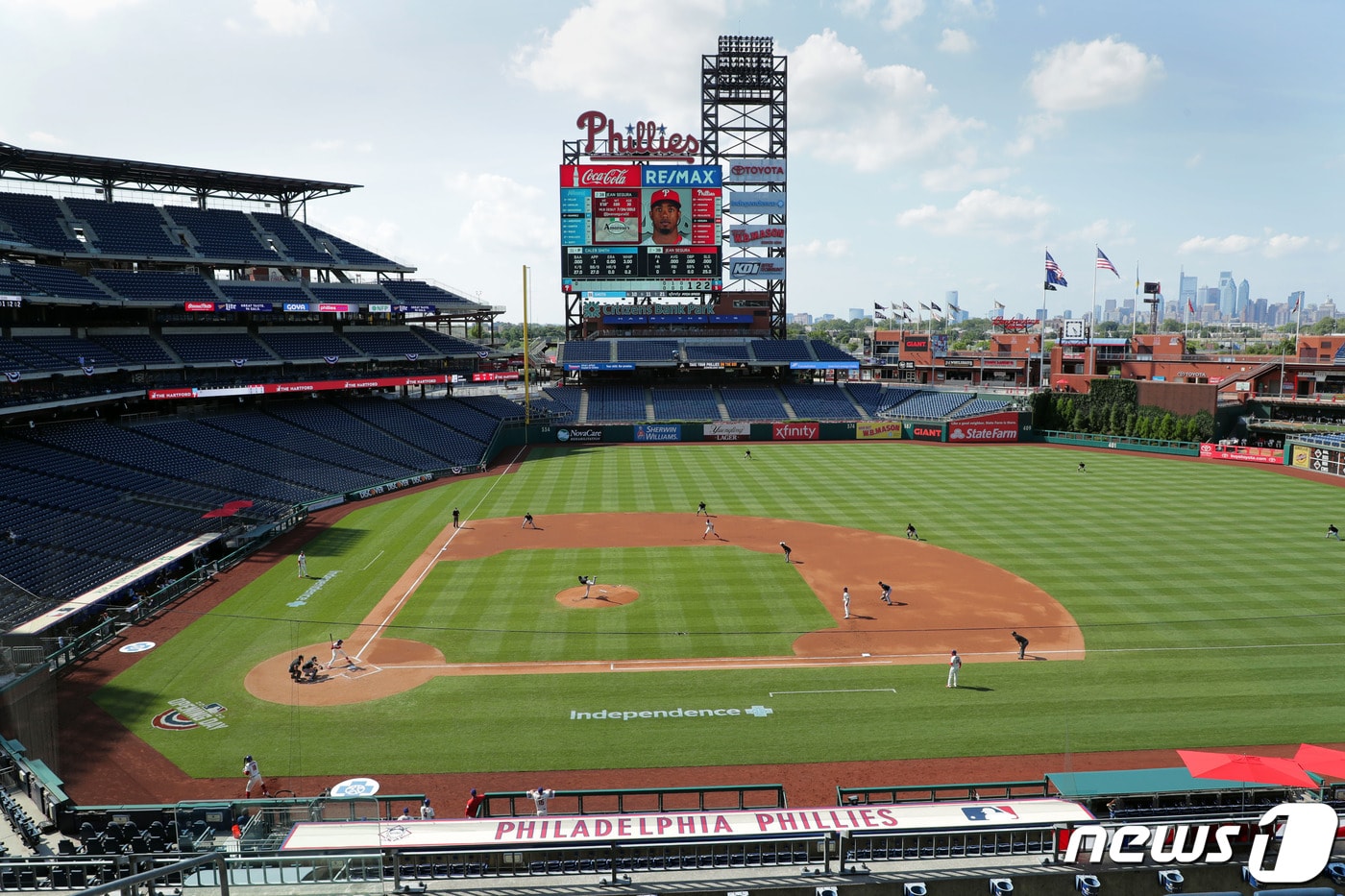 필라델피아 필리스의 시티즌스 뱅크 파크의 모습. ⓒAFP=뉴스1