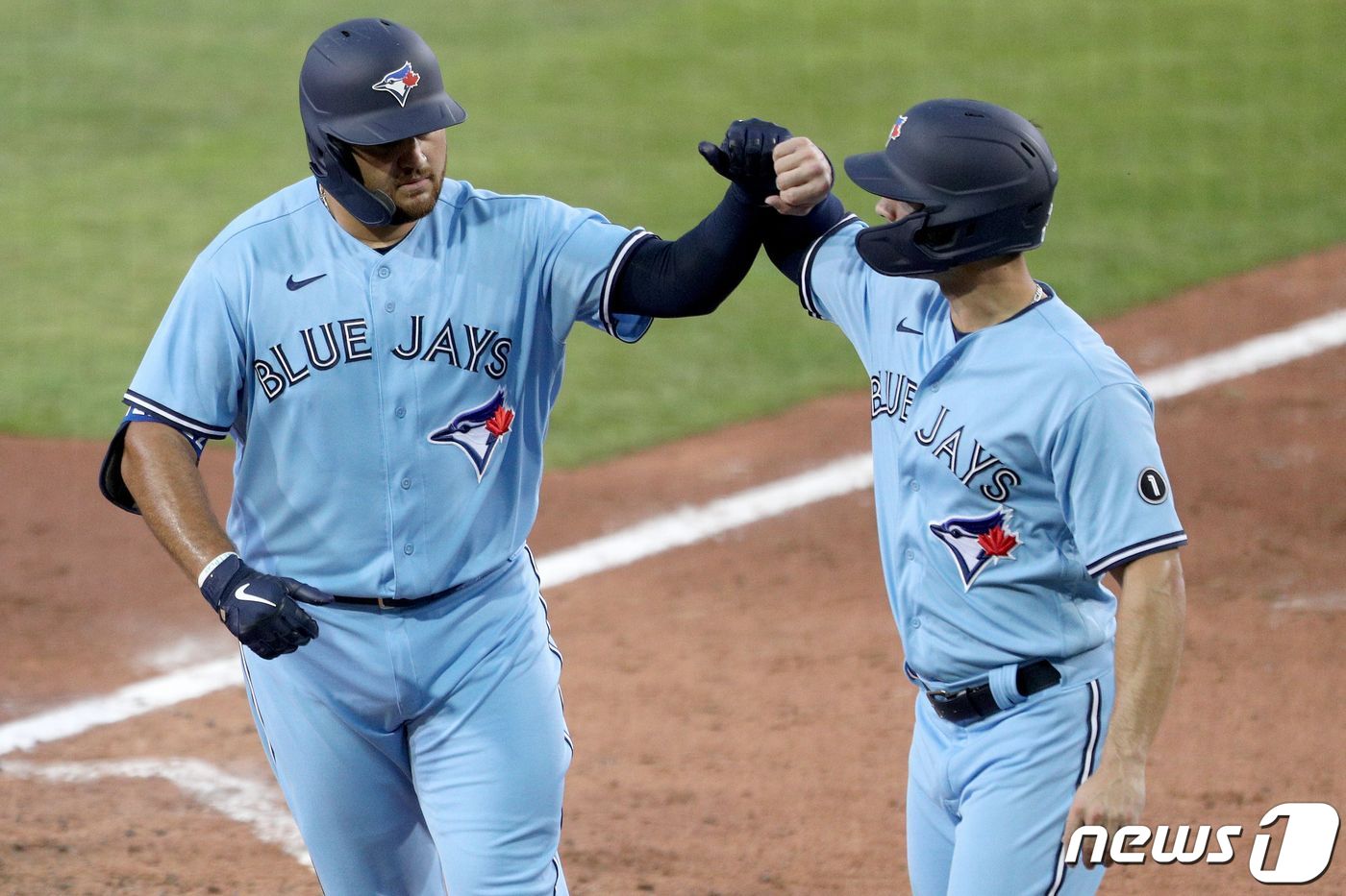 토론토 블루제이스가 홈런포로 극적인 동점을 이뤘으나 결국 마이애미 말린스에 패했다. ⓒ AFP=뉴스1