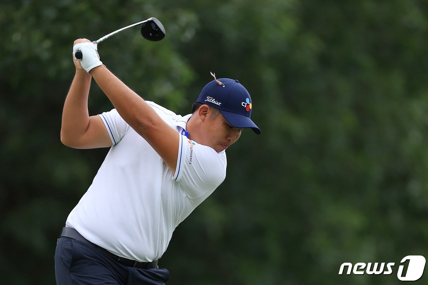 안병훈이 2일(한국시간) WGC 페덱스 세인트주드 인비테이셔널 3R에서 샷을 날리고 있다. ⓒ AFP=뉴스1