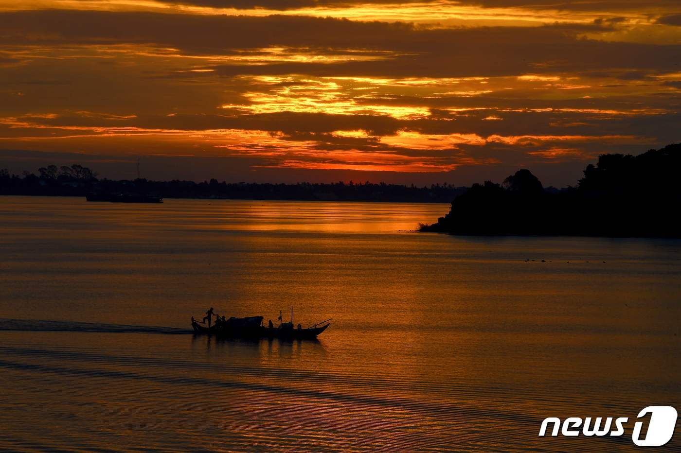 캄보디아에서 바라본 메콩강의 모습 <자료사진> ⓒ AFP=뉴스1