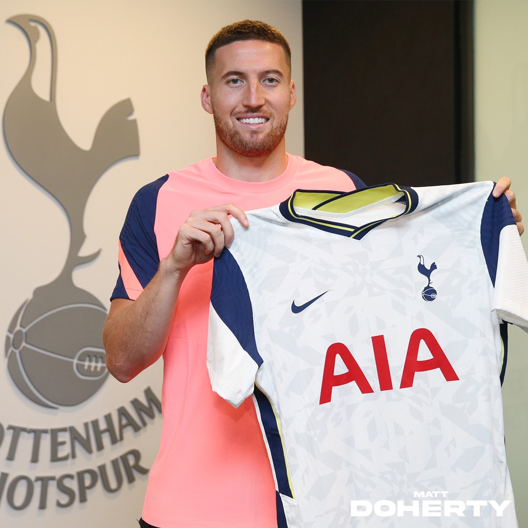 토트넘에 입단한 매트 도허티.(토트넘 트위터 캡처) ⓒ 뉴스1