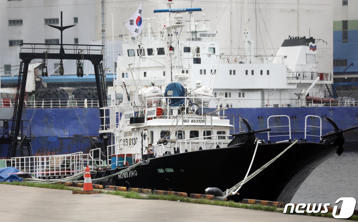부산 감천항 3부두에 정박한 선박.(사진은 기사 내용과 무관함) / 뉴스1 ⓒ News1 DB