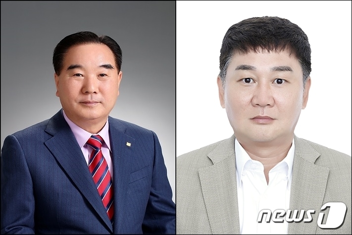 김선오 금성볼트공업 대표이사(왼쪽)와 서기만 베셀 대표이사(중기중앙회 제공) ⓒ 뉴스1