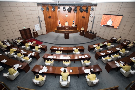 군산시의회는 25일 제235회 임시회를 열고 추경예산안 등 22건의 부의안건을 처리한다..ⓒ 뉴스1