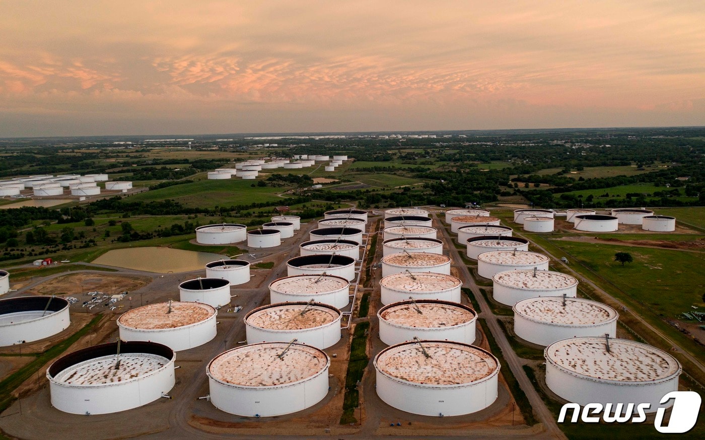 미국의 원유저장 탱크/AFP=뉴스1