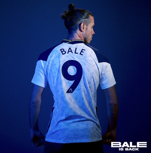 토트넘에서 등번호 9번을 달고 뛰게 될 베일 (토트넘 SNS) ⓒ 뉴스1