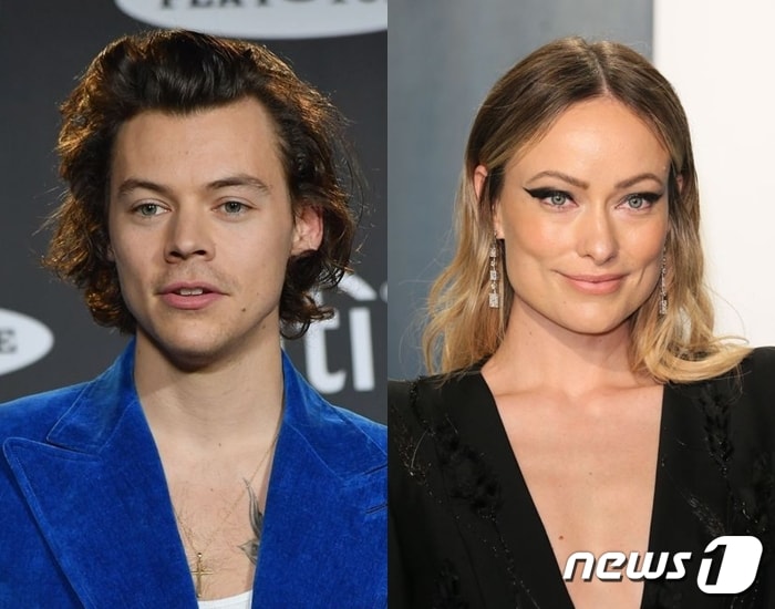 해리 스타일스(왼쪽), 올리비아 와일드 ⓒ 뉴스1