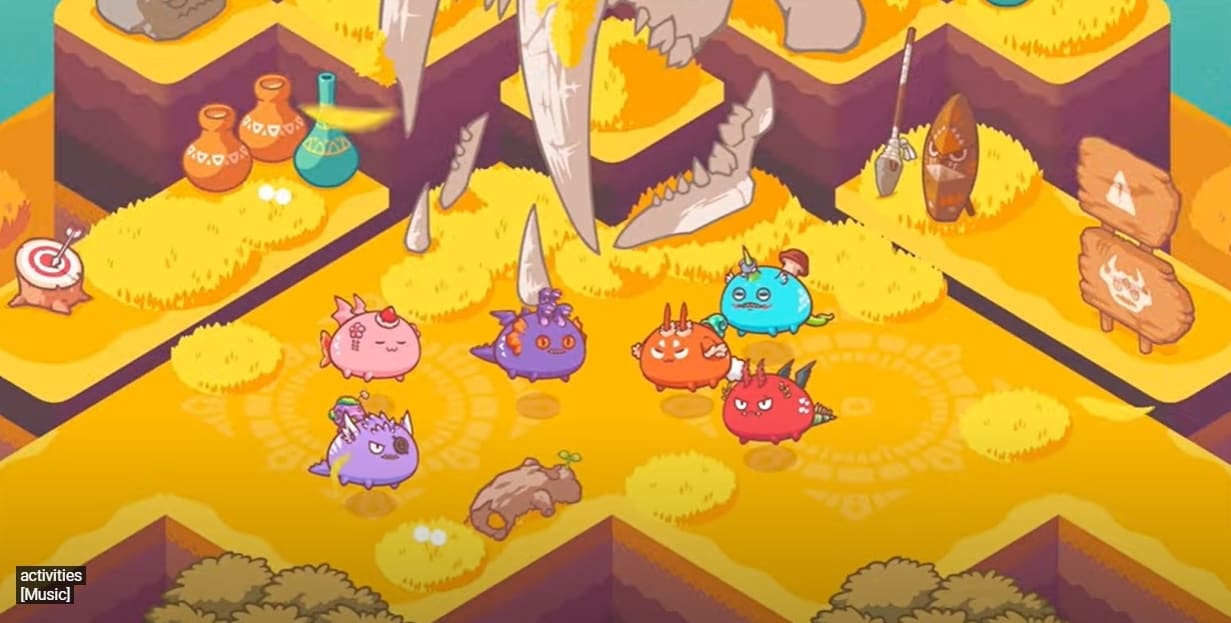 블록체인 게임 '엑시인피니티' 플레이 화면 (엑시인피니티 공식 유튜브 캡처) ⓒ 뉴스1