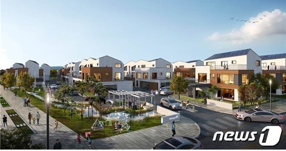 부산 에코델타시티 스마트빌리지 조성사업 조감도.ⓒ 뉴스1