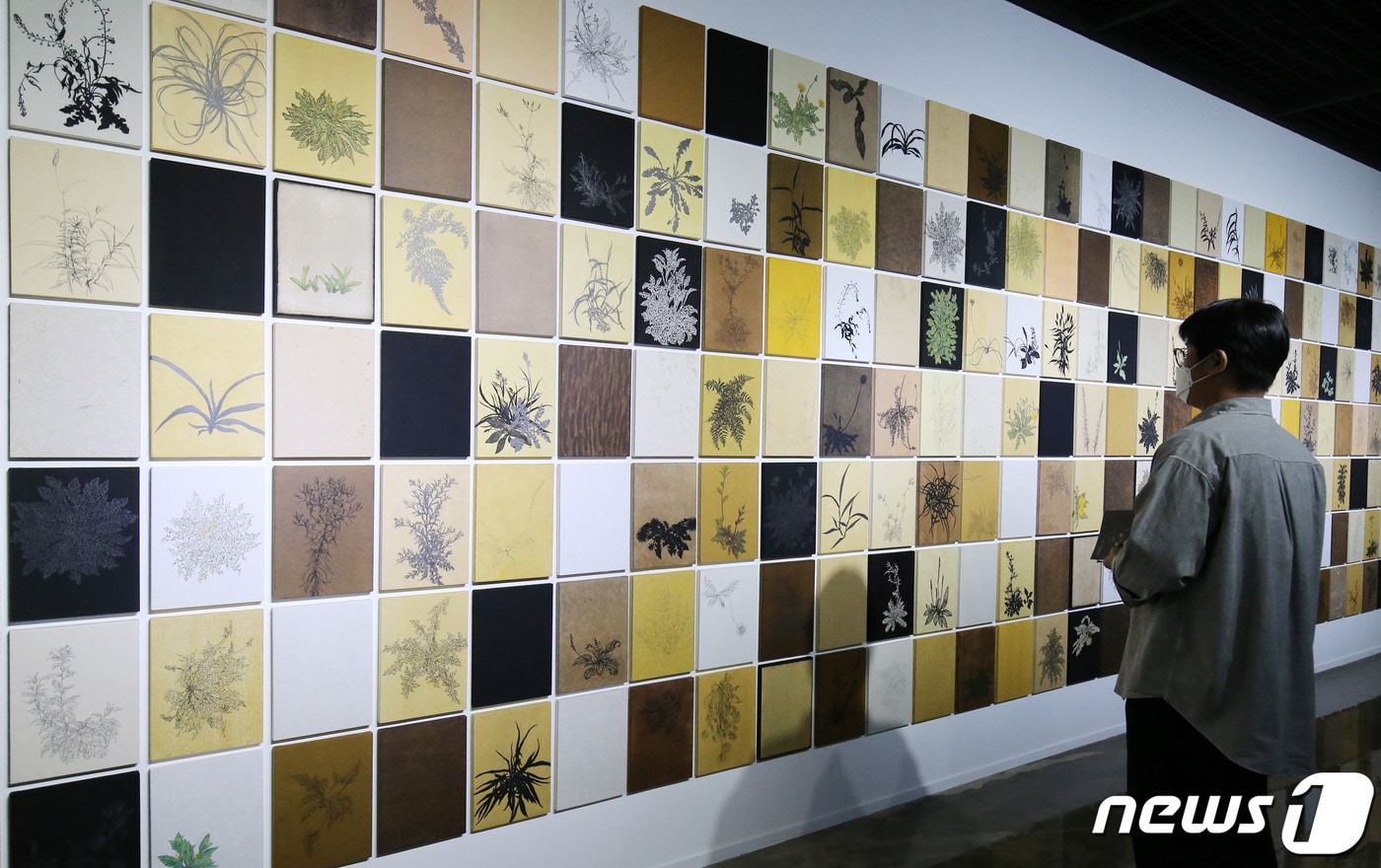 지난 10월28일 대전테미예술창작센터에서 8기 입주예술가의 작품 활동 결과를 선보이는 ‘2021 결과보고전’이 개최되고 있다. 2021.10.28/뉴스1 ⓒ News1 김기태 기자