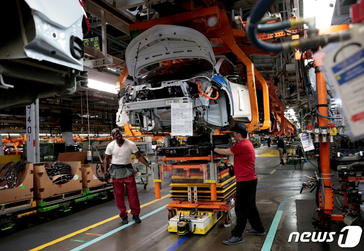 미국 미시건주 레이크오라이언의 제너럴모터스(GM) 조립공장. ⓒ 로이터=뉴스1