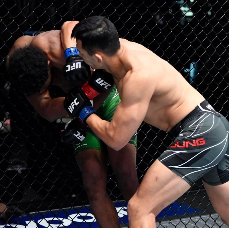UFC 4승 달성에 성공한 정다운.(커넥티비티 제공)ⓒ 뉴스1