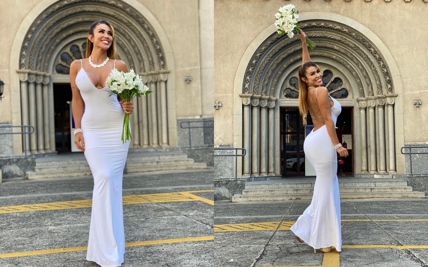 브라질 모델 크리스 갈레라(33)가 지난 9월 브라질 상파울루의 한 성당에서 자기 자신과 결혼을 올렸다가 90일 만에 이혼 소식을 전했다. (갈레라 인스타그램 갈무리) ⓒ 뉴스1