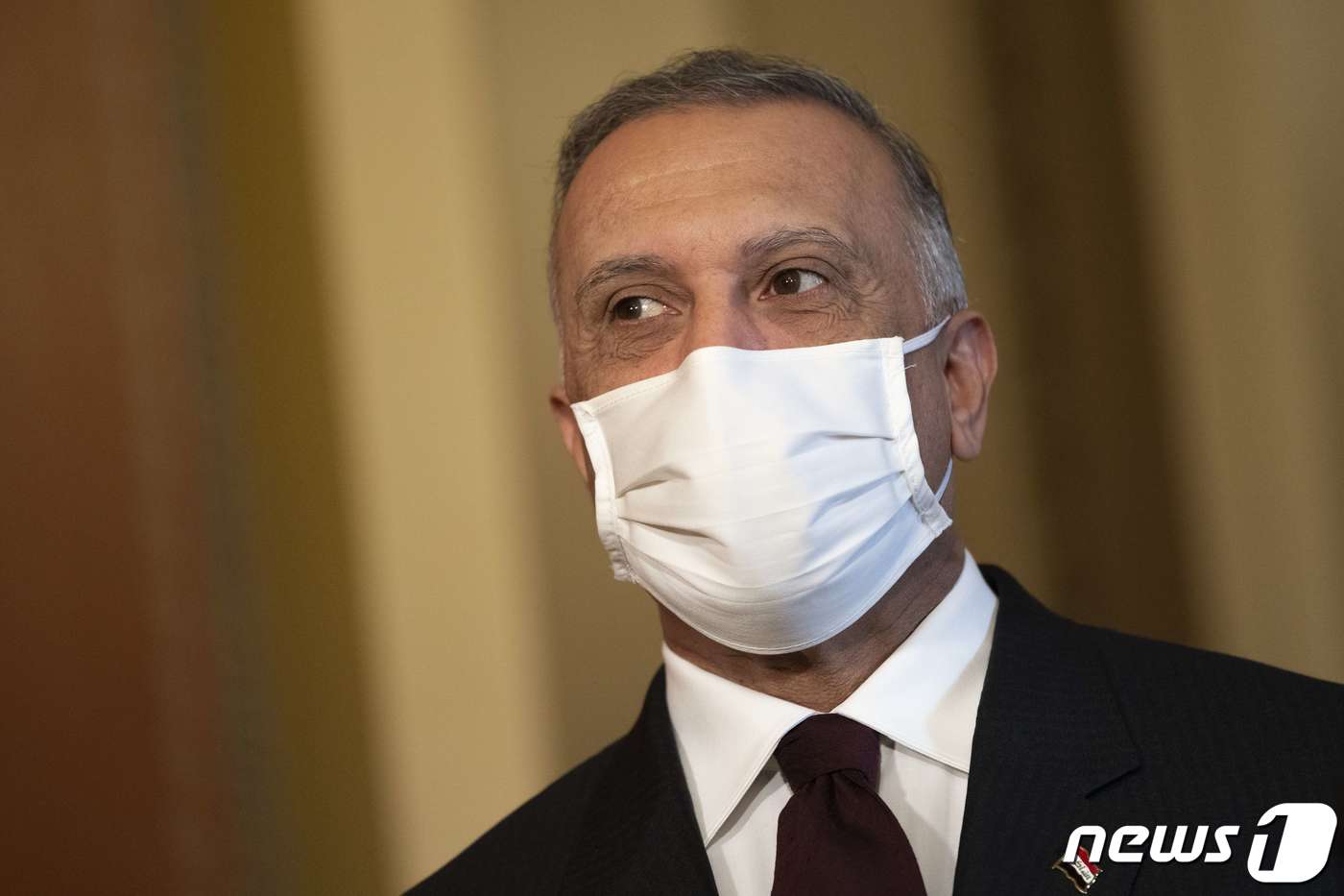 이라크의 무스타파 알 카드히미 총리. ⓒ AFP=뉴스1 ⓒ News1 정윤영 기자