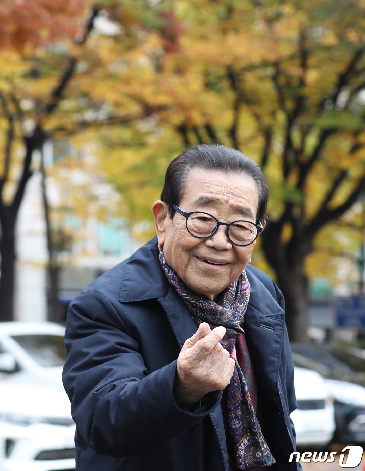 국내 최고령 방송인 송해 ⓒ News1 권현진 기자