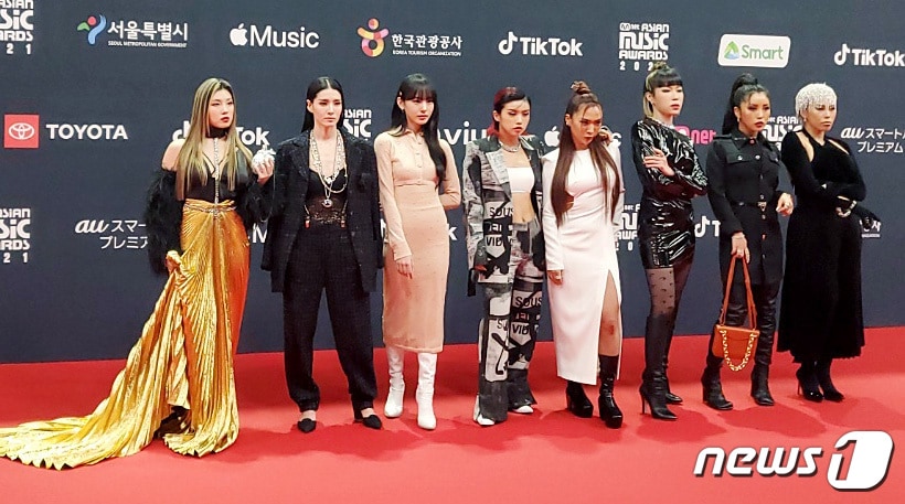Mnet '스트릿우먼파이터'에 출연한 댄서 리정(왼쪽부터), 모니카, 노제, 아이키, 허니제이, 효진초이, 리헤이, 가비/뉴스1 ⓒ News1 