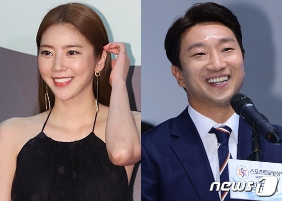 손담비(왼쪽) 이규혁 ⓒ 뉴스1