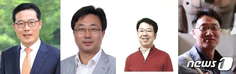 에스원이 2022년 정기임원인사를 실시했다. 사진은 왼쪽부터 이규해 부사장, 유태상 상무, 김석주 상무, 정우석 상무. ⓒ 뉴스1