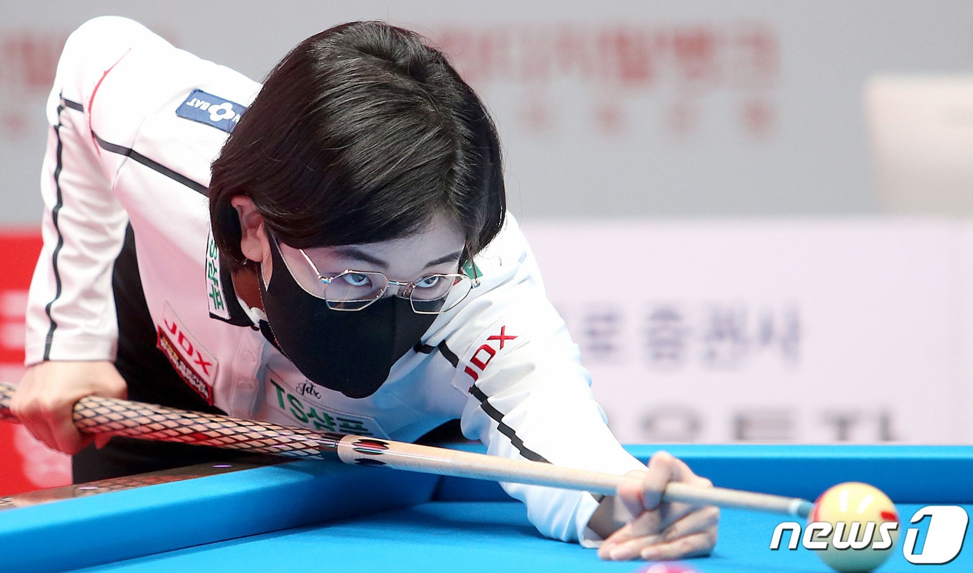 이미래가  PBA-LPBA TOUR 웰컴저축은행 웰뱅챔피언십 2021에서 우승했다. ⓒ 뉴스1