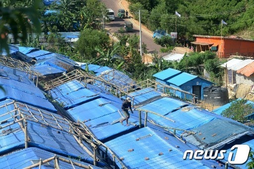 방글라데시의 로힝야 난민촌 ⓒ AFP=뉴스1