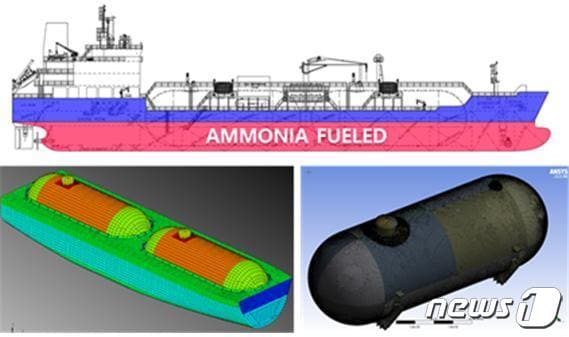 암모니아 이중연료 벙커링 선박(한국선급 제공) ⓒ 뉴스1