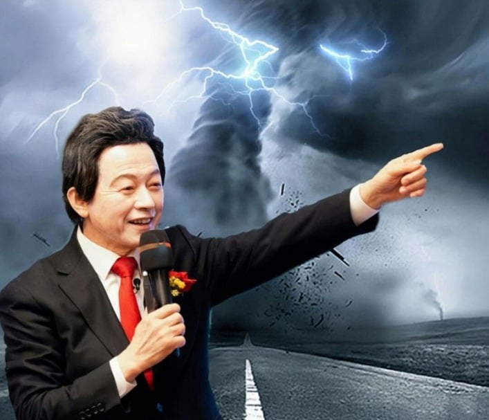 국가혁명당 허경영 서울시장 후보는 '서울시장 후보 지지율 조사'에서 자신을 포함시켜 달라고 요구했다. 그렇지 않을 경우 하늘이 노할 수 있다고 주장했다. (페이스북 갈무리) ⓒ 뉴스1