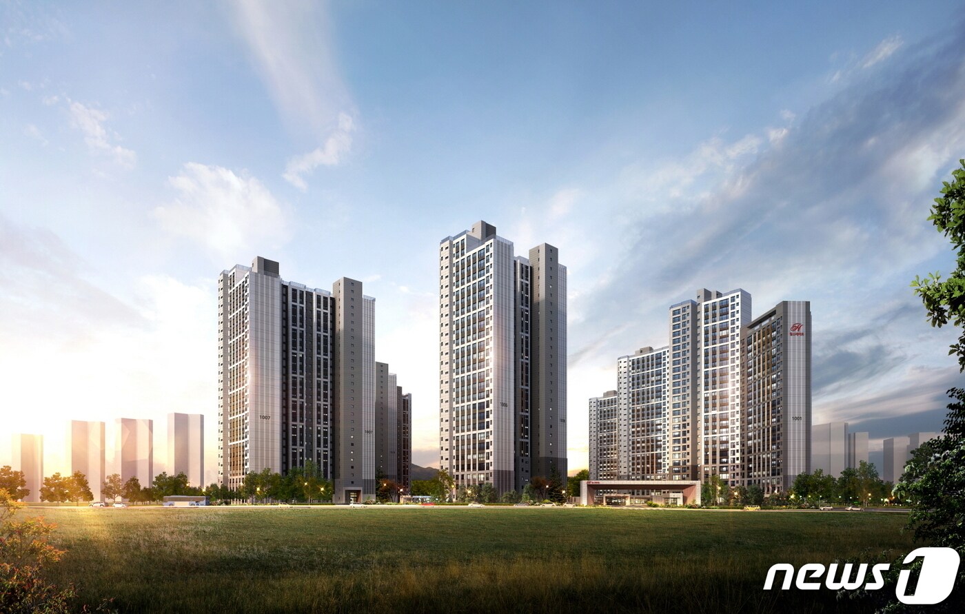 충남 아산 모종1지구 '힐스테이트 모종 네오루체' 분양…927세대 - 뉴스1