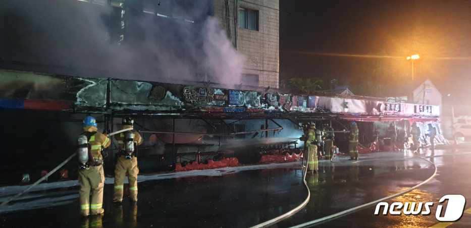 화재현장.(부산경찰청 제공)ⓒ 뉴스1