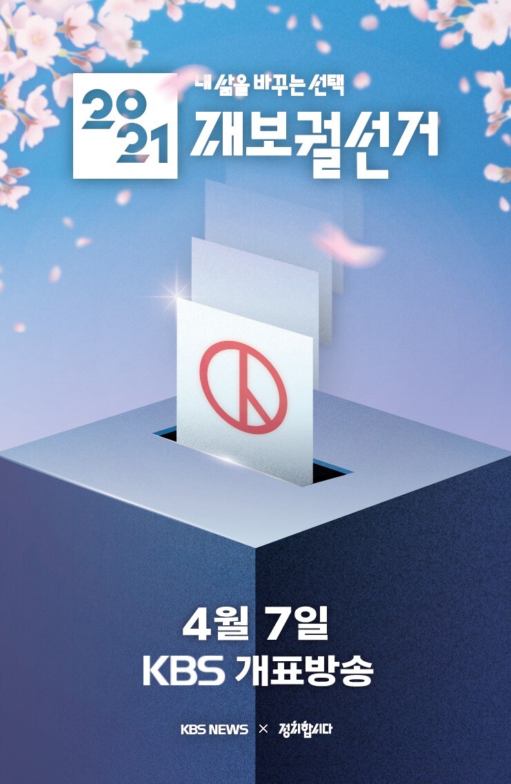 4.7 재보선 개표방송/KBS 제공 ⓒ 뉴스1