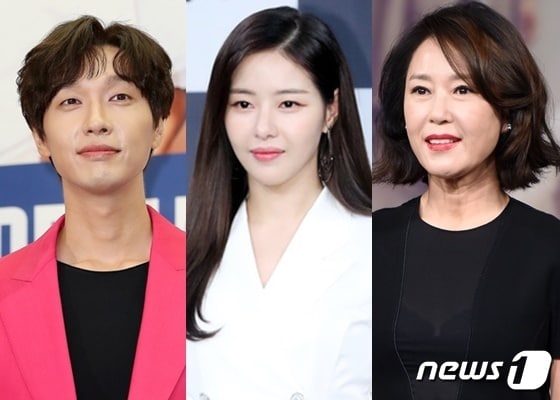 왼쪽부터 지현우 박하나 차화연 ⓒ 뉴스1