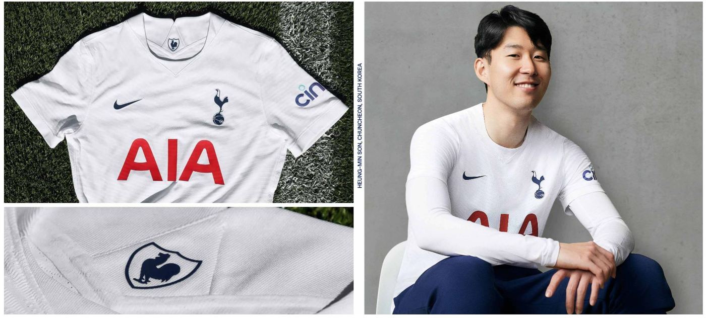 토트넘 홋스퍼 새 유니폼 모델 손흥민. (토트넘 구단 홈페이지) ⓒ 뉴스1