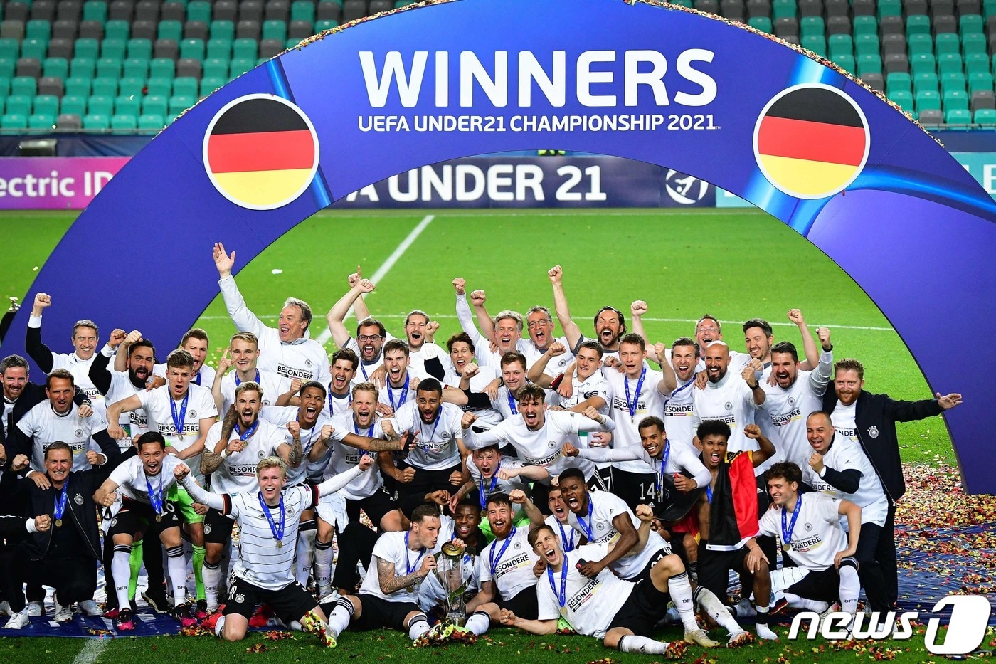U21 유럽축구선수권대회 정상에 오른 독일. ⓒ AFP=뉴스1