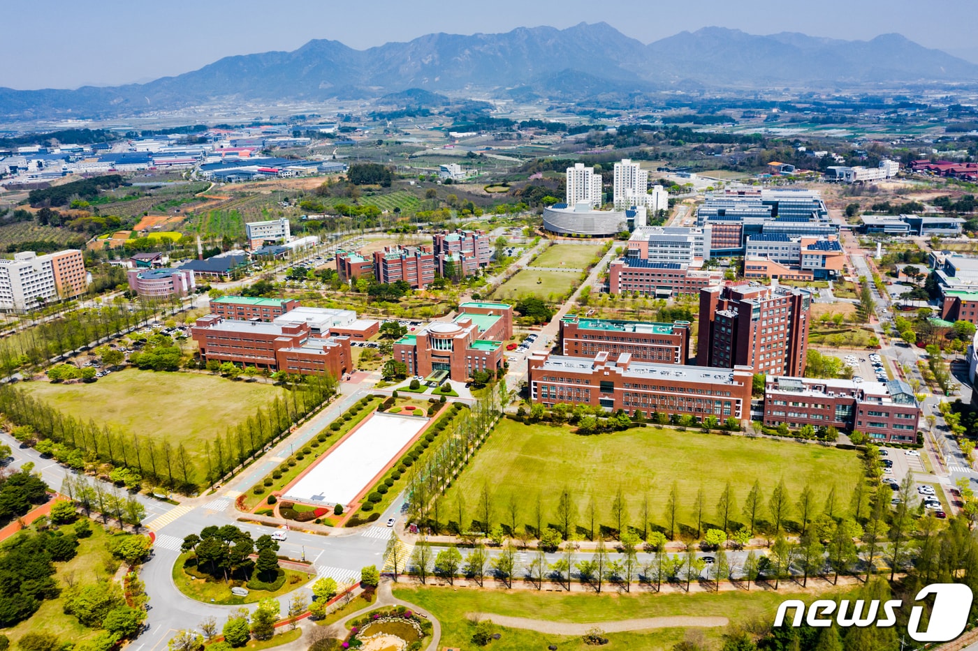 광주과학기술원(지스트, GIST) 전경 항공사진.(지스트 제공)2021.6.9/뉴스1
