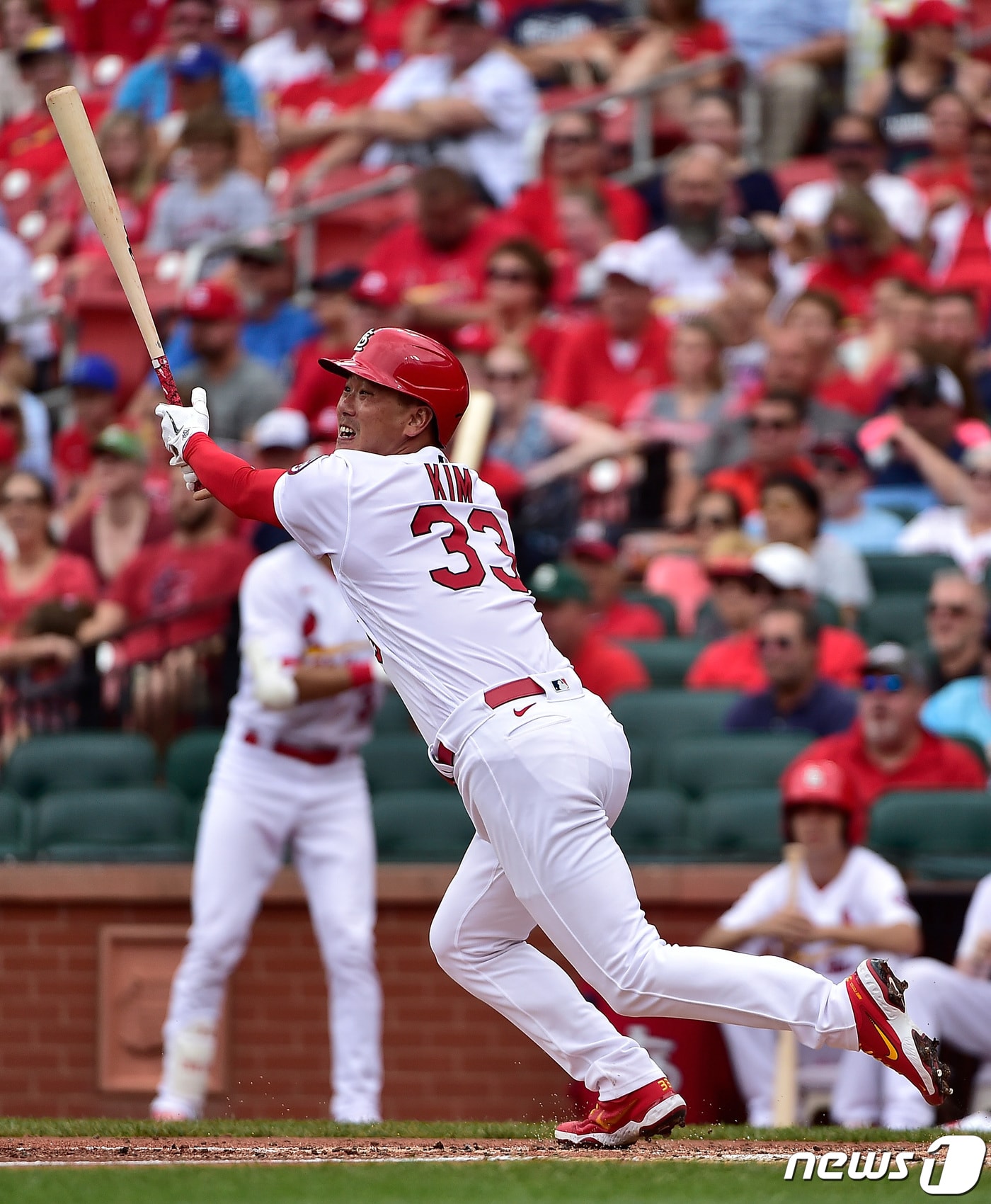 세인트루이스 카디널스 시절 타석에 올랐던 김광현. ⓒ 로이터=뉴스1 