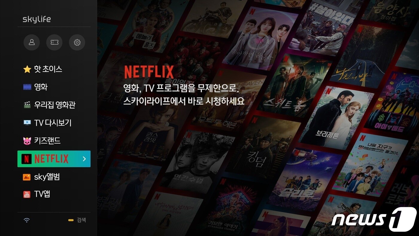 KT스카이라이프가 넷플릭스 서비스를 시작한다.(KT 제공) ⓒ 뉴스1