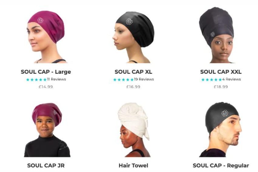 영국의 제조사 소울캡이 제작한 수영모 (CNN 갈무리) ⓒ 뉴스1