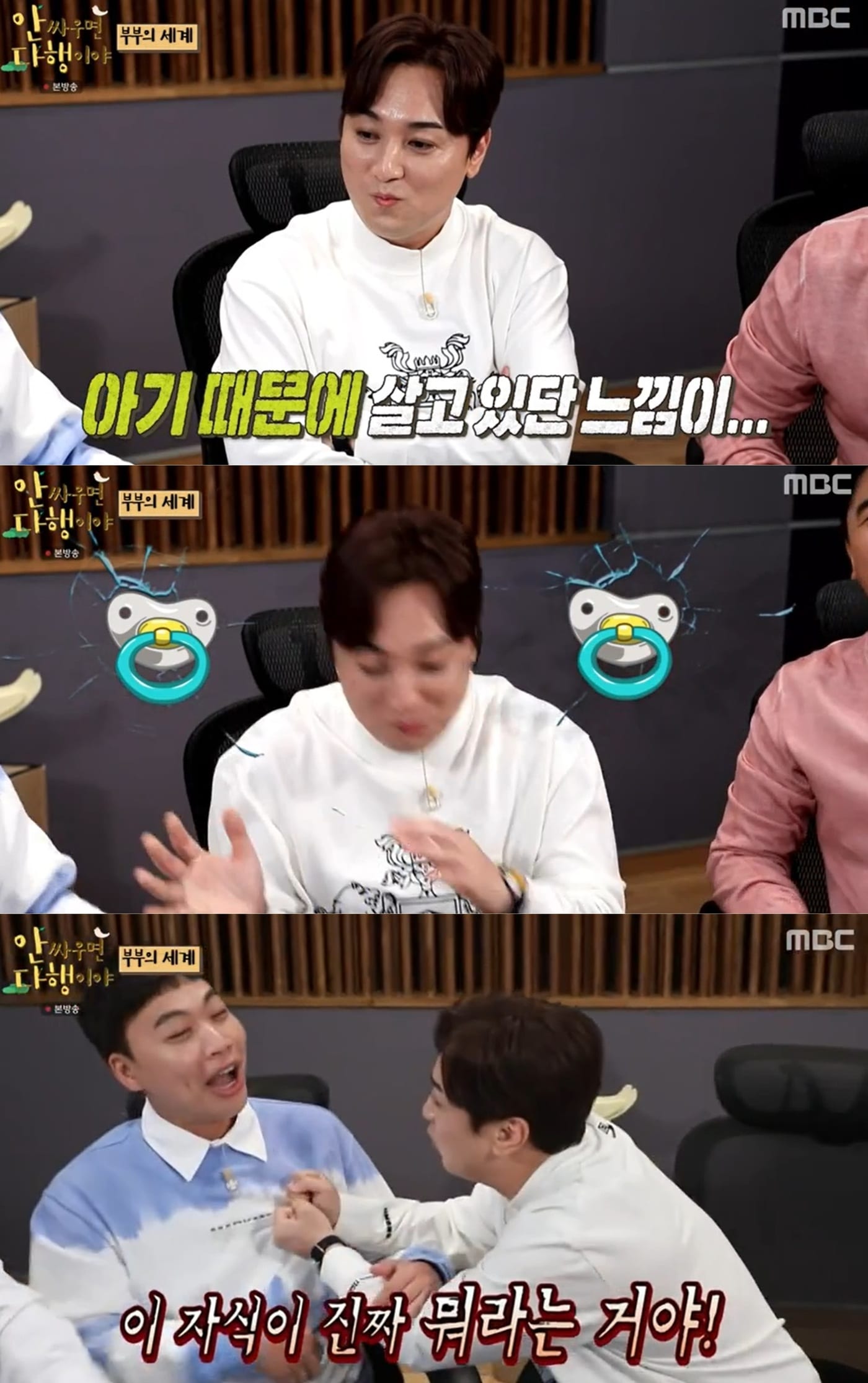 MBC 예능 프로그램 '안 싸우면 다행이야' 방송 화면 갈무리 ⓒ 뉴스1