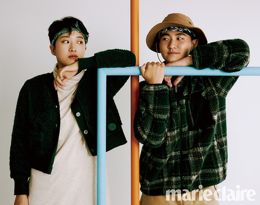 양궁 국가대표 안산, 김제덕 / 마리끌레르 제공ⓒ 뉴스1