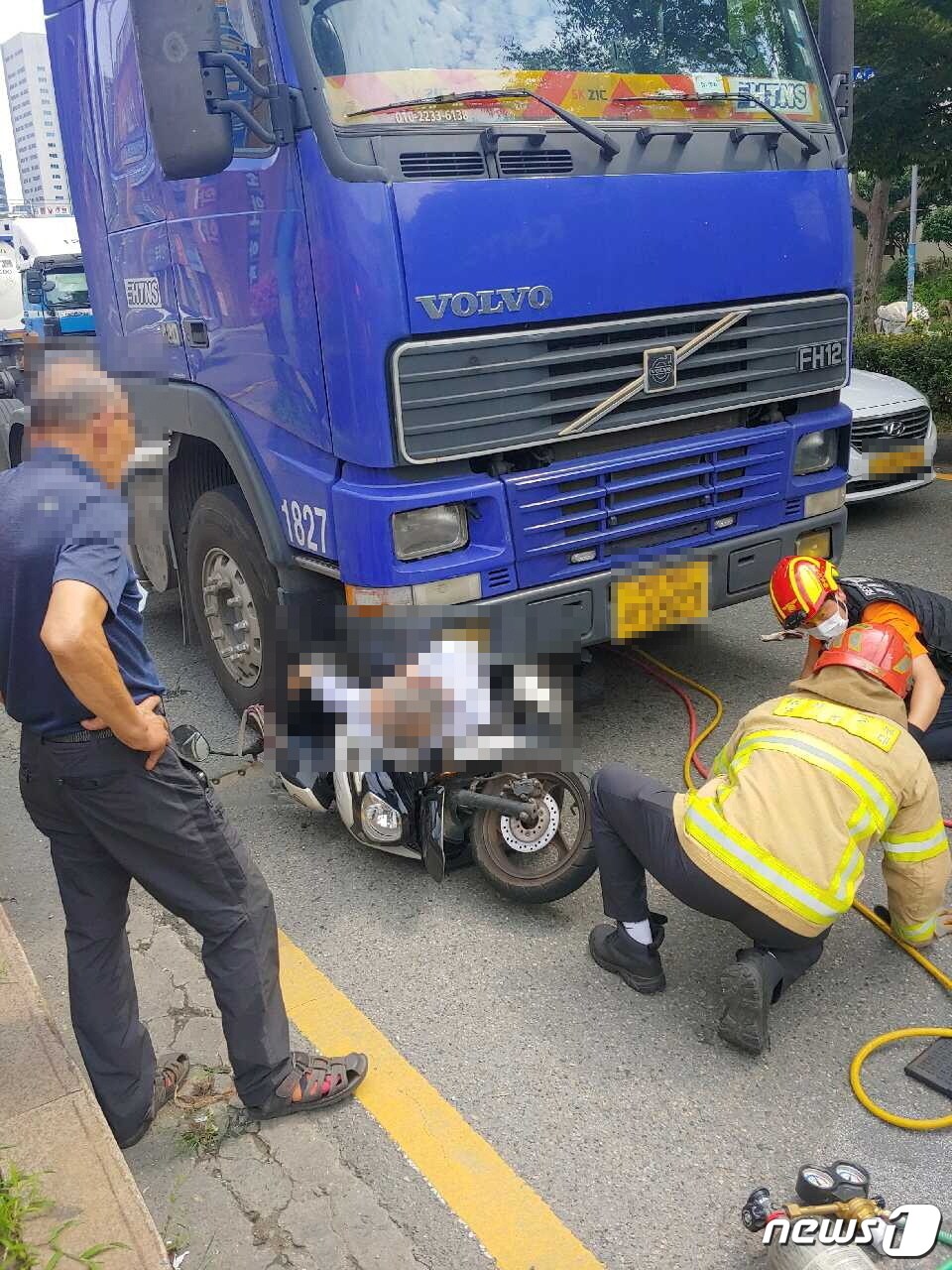 사고 현장.(부산경찰청 제공)ⓒ 뉴스1