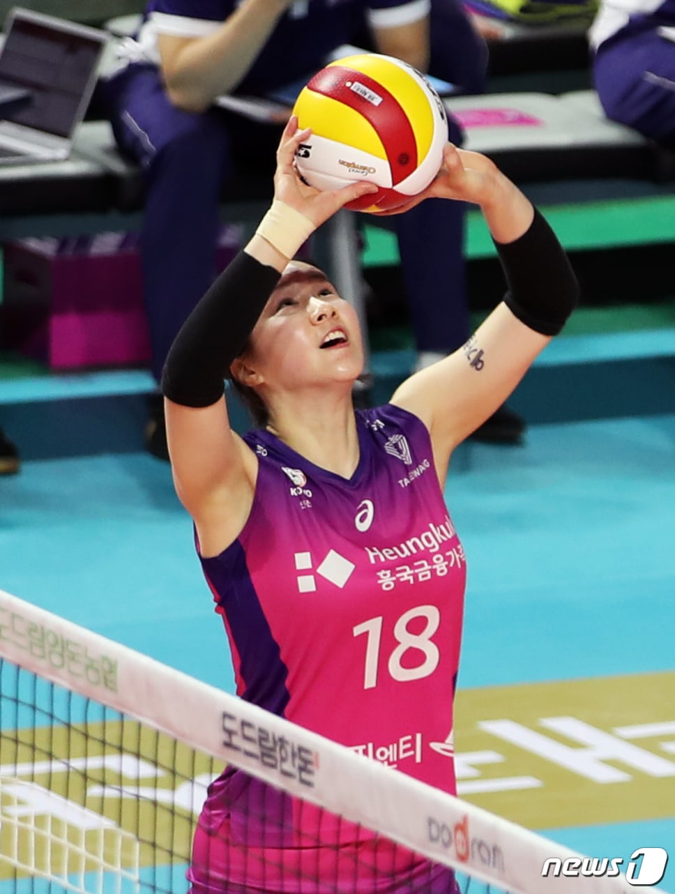 여자 프로배구 흥국생명의 김다솔. /뉴스1 ⓒ News1 정진욱 기자