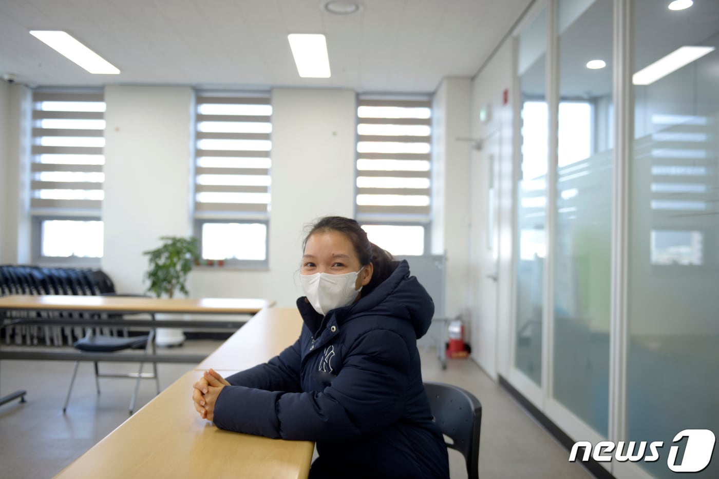 26일 대구 서구 다문화가족지원센터에서 팜티짱씨(27)가 고국에 대한 그리움과 한국생활을 이야기하고 있다. 2022.1.26/뉴스1 ⓒ News1 이성덕 기자