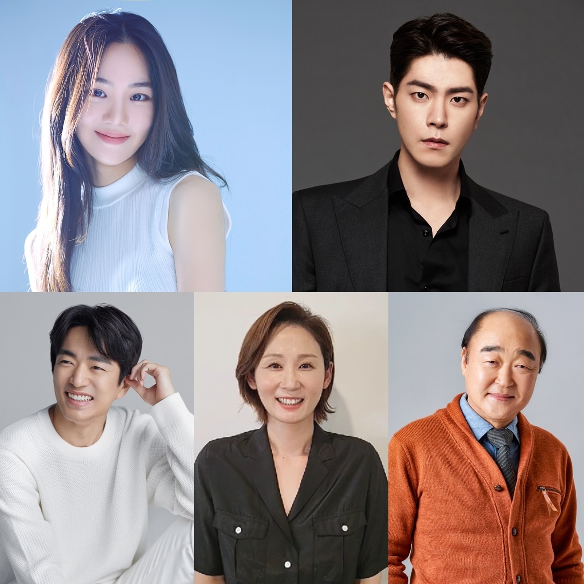 (왼쪽 위부터 시계방향으로) 한지은, 홍종현, 장광, 김선영, 정문성 ⓒ 뉴스1