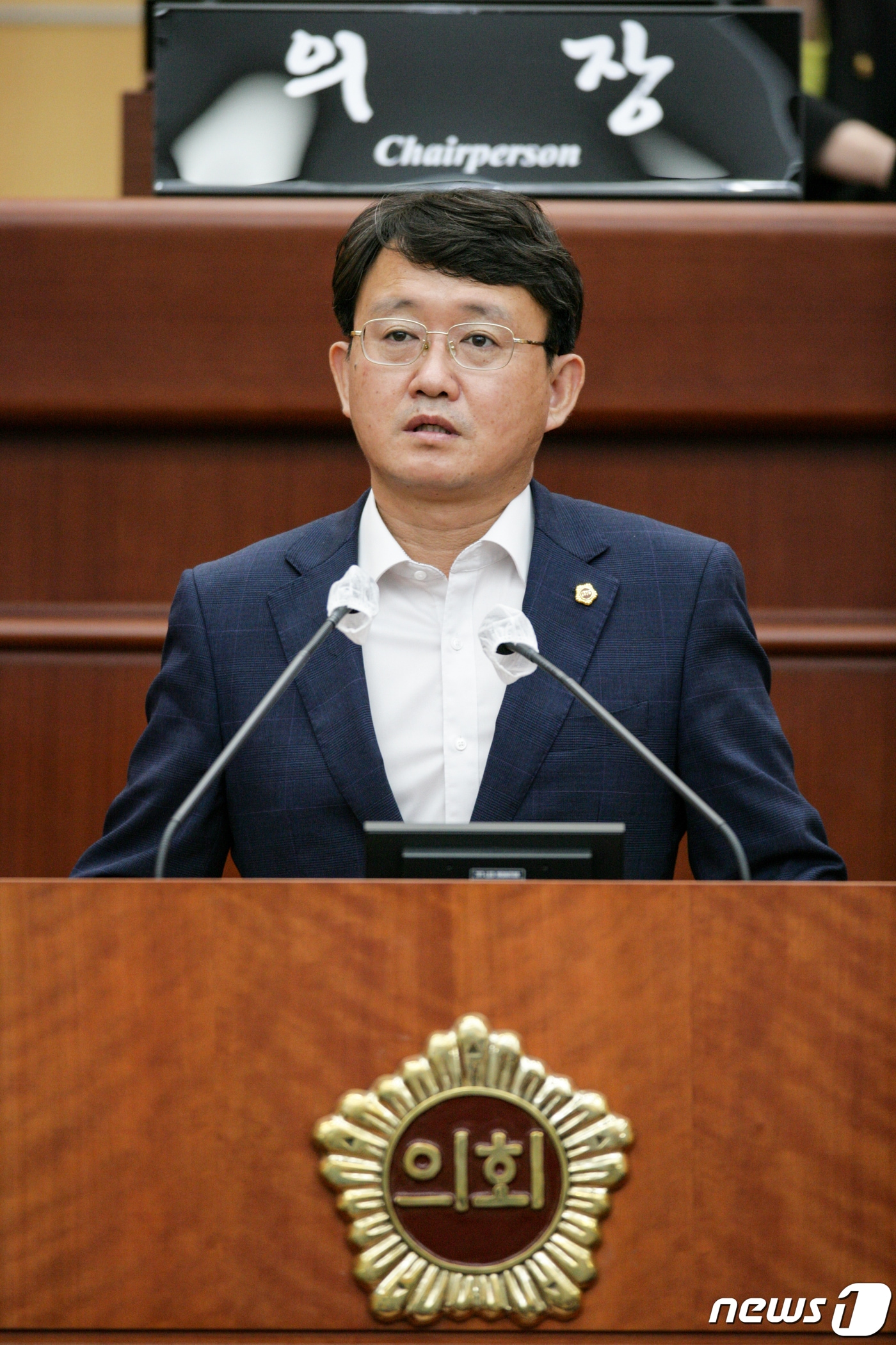 김성수 전북도의원이 임시회에서 5분 발언을 하고 있다.(의회제공, 재판매 및 DB금지)2026.1.26/뉴스1