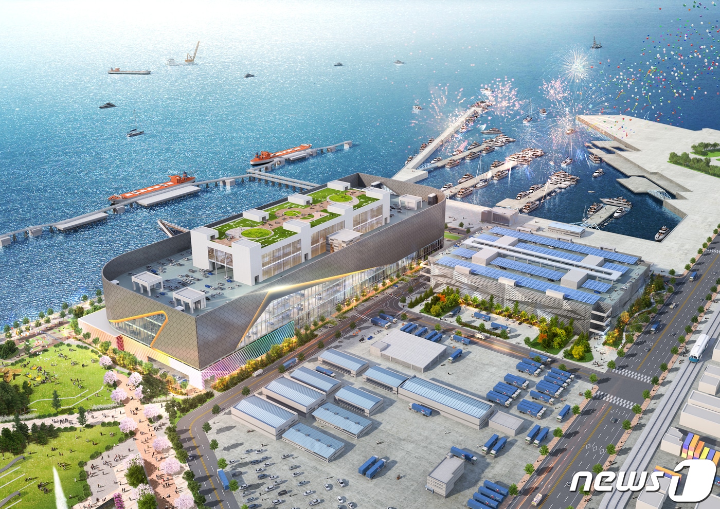 스마트오토밸리 조성사업 조감도(인천항만공사 제공)/뉴스1