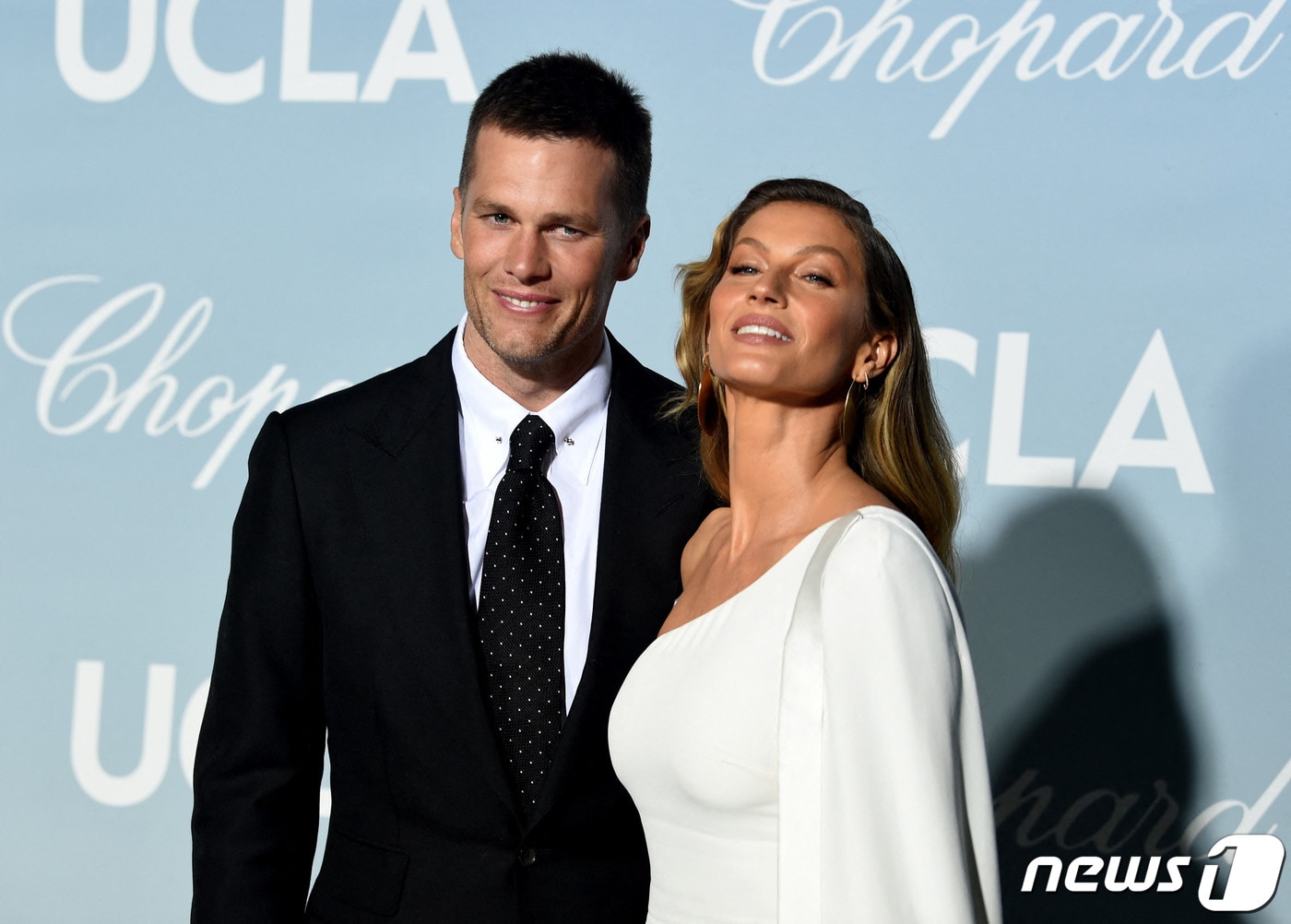 톰 브래디(왼쪽)와 지젤 번천 ⓒ AFP=뉴스1